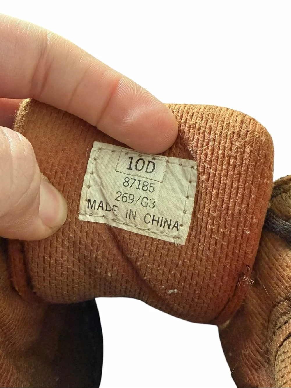 Frye Brown Leather Lace-Up Work Boots